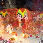 सामा चकेवा पर्वका लागि आकृति बनाउने कार्य शुरू