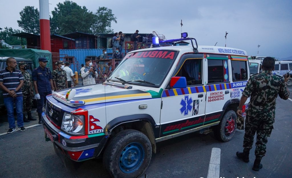 विमान दुर्घटनामा मृत्यु भएका १० जनाको शव काठमाडौं ल्याइयो